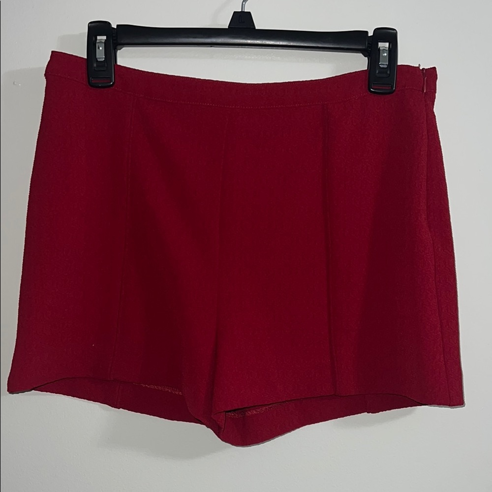 Women’s High Waist Red Shorts